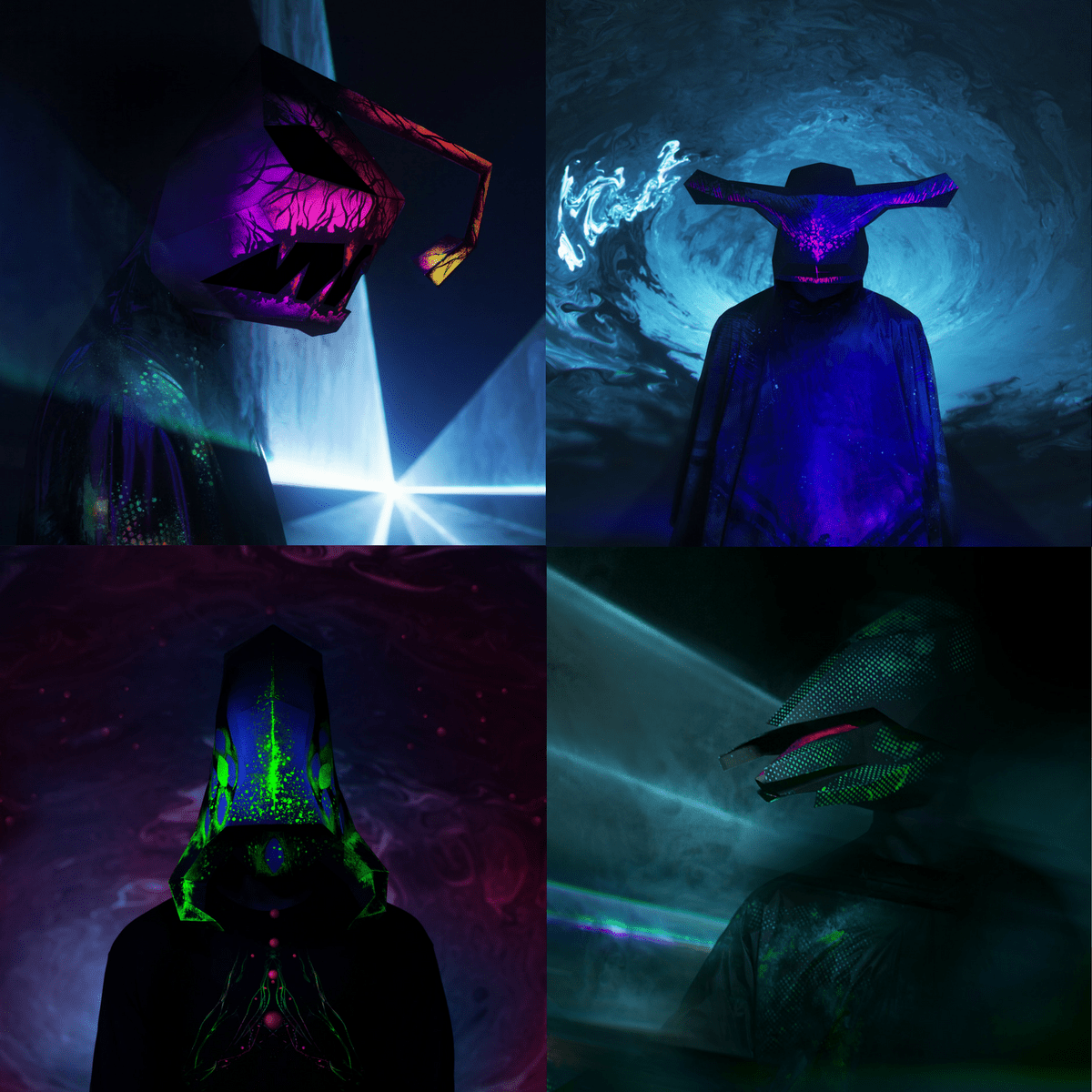 Echelon Void | Sci-Fi DIY Mask Set | PDF Download - Wintercroft-Mask