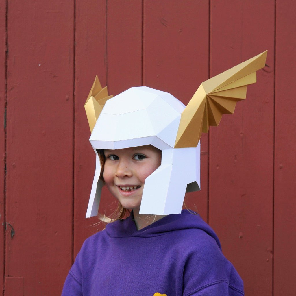 Winged Heralds Helmet | Geometric DIY Template | PDF Download - Wintercroft-Mask