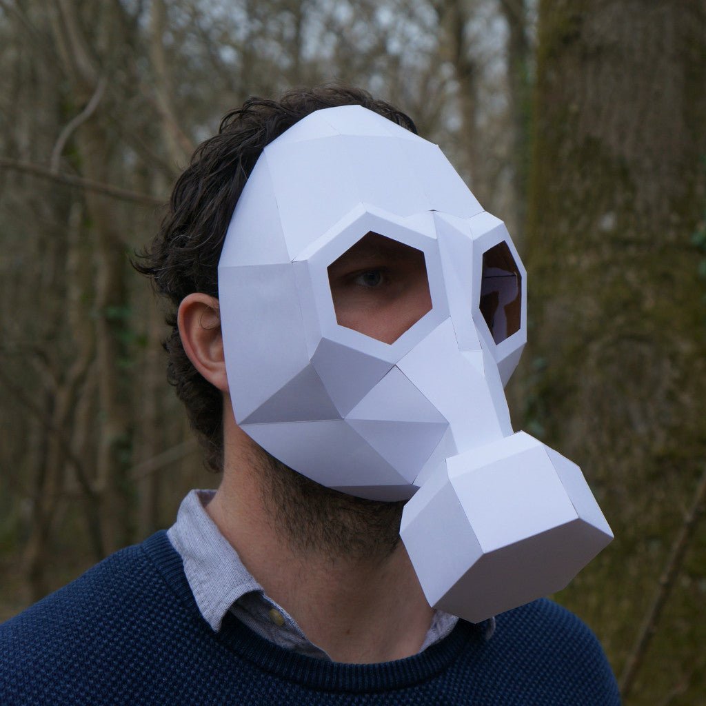 Gas Mask | Low Poly Geometric DIY Papercraft Template | PDF Download - Wintercroft-Mask