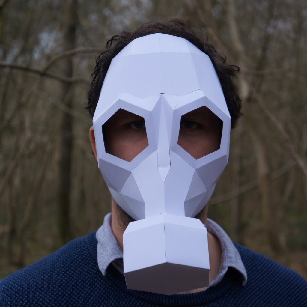 Gas Mask | Low Poly Geometric DIY Papercraft Template | PDF Download - Wintercroft-Mask