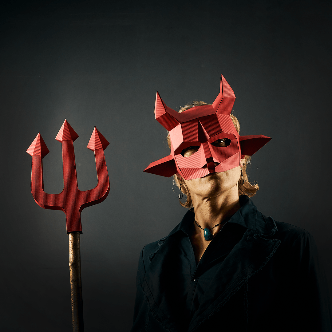 Imp Mask | Printable Halloween Costume | PDF Download - Wintercroft - Mask