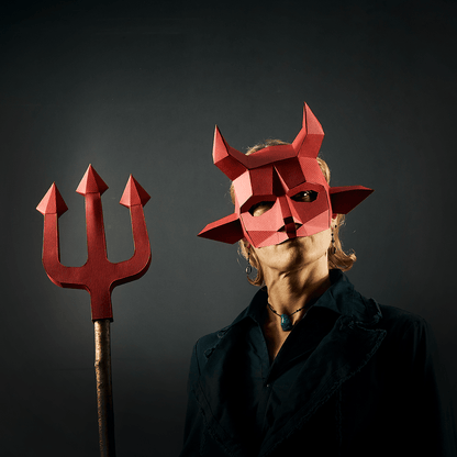 Imp Mask | Printable Halloween Costume | PDF Download - Wintercroft - Mask