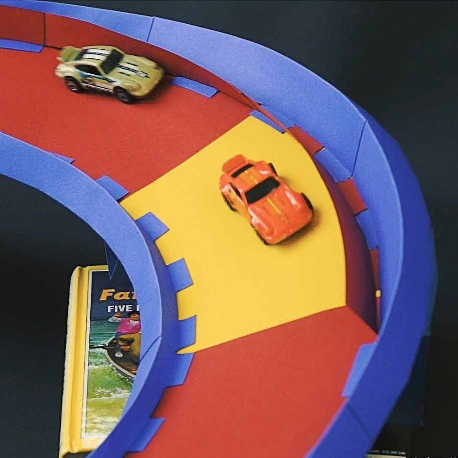 Printable Diecast &amp; Marble Racetrack | Modular Papercraft | PDF - Wintercroft - Creativity Pack